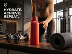 Steel Insulated Water Bottle / Coffee Flask, Leakproof, 12 Hours Hot, 24 Hours Cold, Double Walled Vacuum Metal for Offices, Sports, Gym, Travel Friendly, Powder Coat, BPA-Free, Non-Toxic