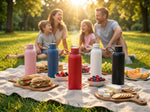 Steel Insulated Water Bottle / Coffee Flask, Leakproof, 12 Hours Hot, 24 Hours Cold, Double Walled Vacuum Metal for Offices, Sports, Gym, Travel Friendly, Powder Coat, BPA-Free, Non-Toxic