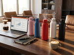 Steel Insulated Water Bottle / Coffee Flask, Leakproof, 12 Hours Hot, 24 Hours Cold, Double Walled Vacuum Metal for Offices, Sports, Gym, Travel Friendly, Powder Coat, BPA-Free, Non-Toxic